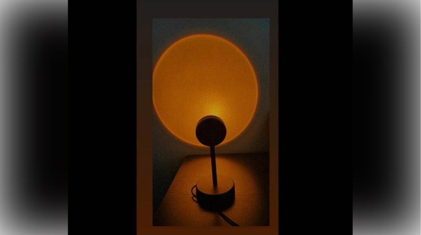 Lampe projecteur LED coucher de soleil