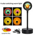 Lampe Projecteur LED 16 Couleurs — Télécommande & Rotation 360°